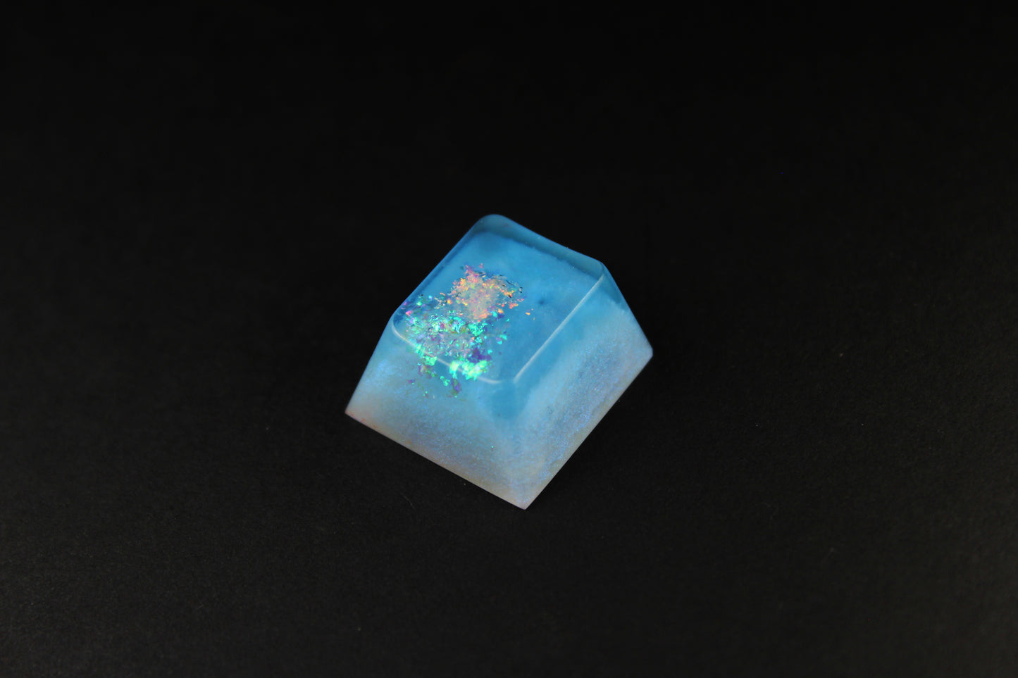 Cherry Esc - Glacial Ice 2 - PrimeCaps Keycap - Blank and Sculpted Artisan Keycaps for cherry MX mechanical keyboards