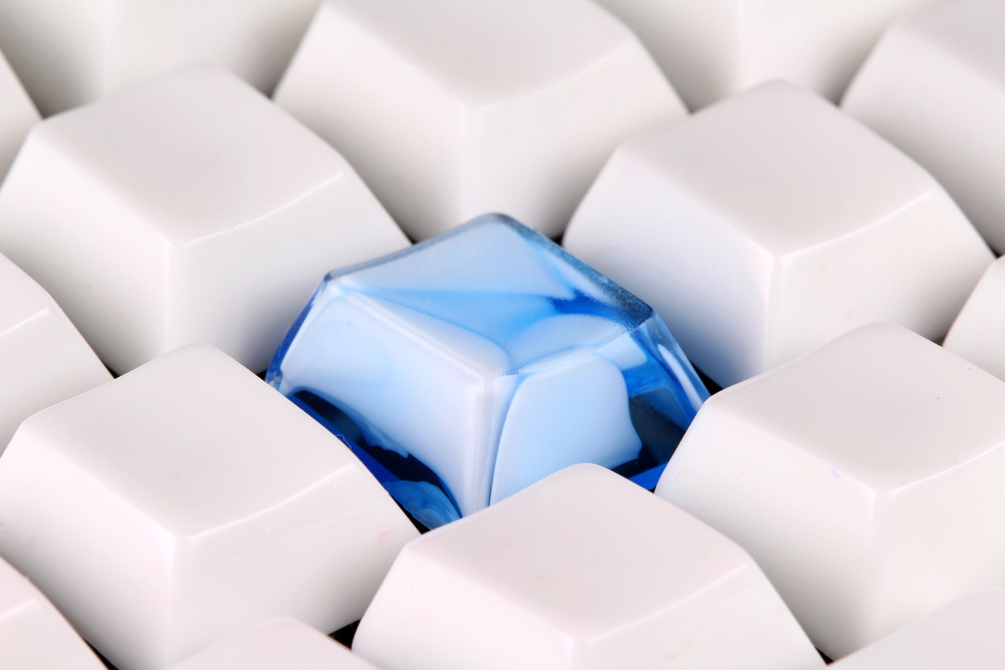GMK Cherry Profile Cloud Chaser - Nimbus Row 3 - 2 - PrimeCaps Keycap - Blank and Sculpted Artisan Keycaps for cherry MX mechanical keyboards