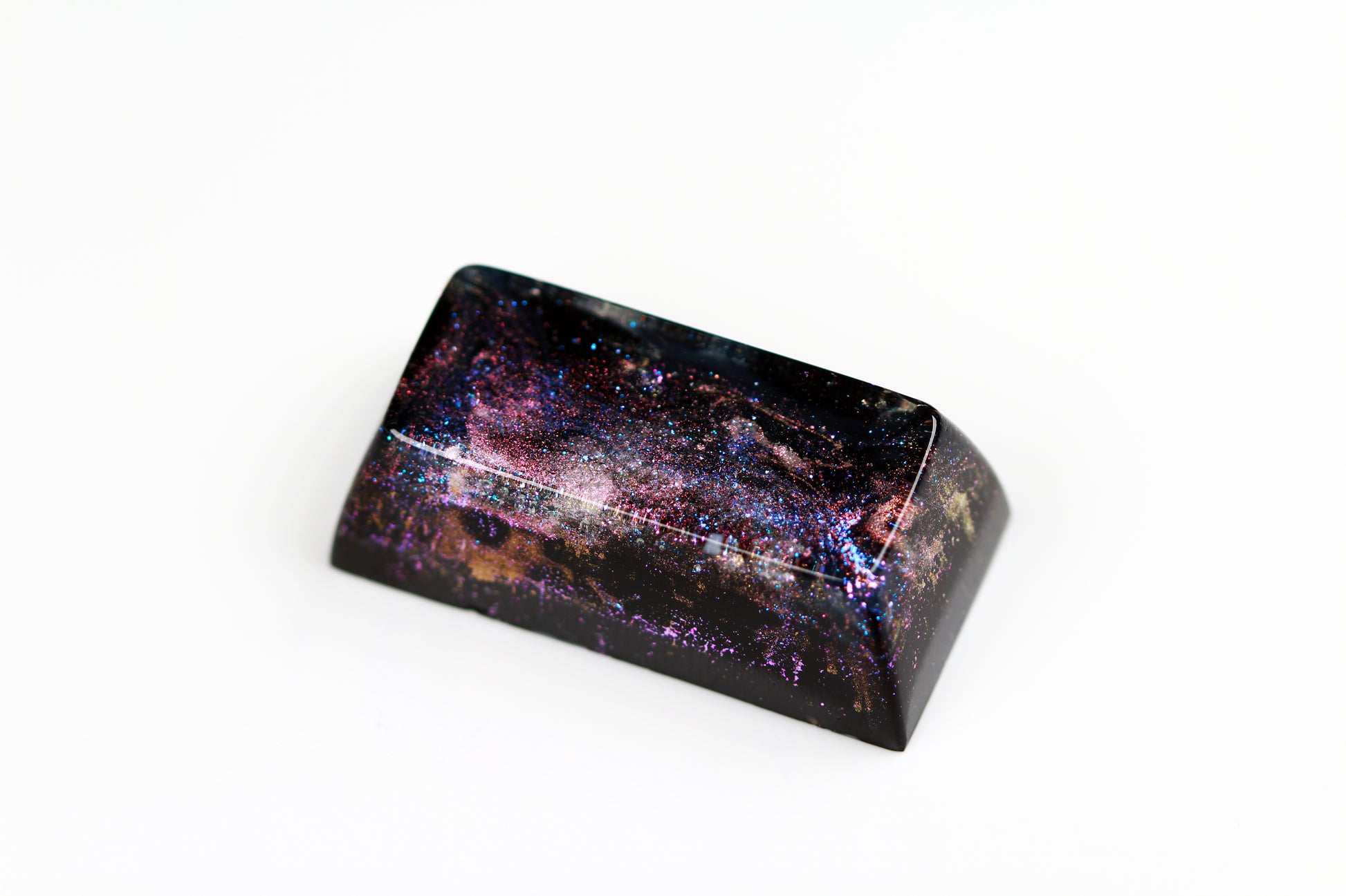 Gimpy SA Row 2, 2u - Deep Field Particle Stream - PrimeCaps Keycap - Blank and Sculpted Artisan Keycaps for cherry MX mechanical keyboards