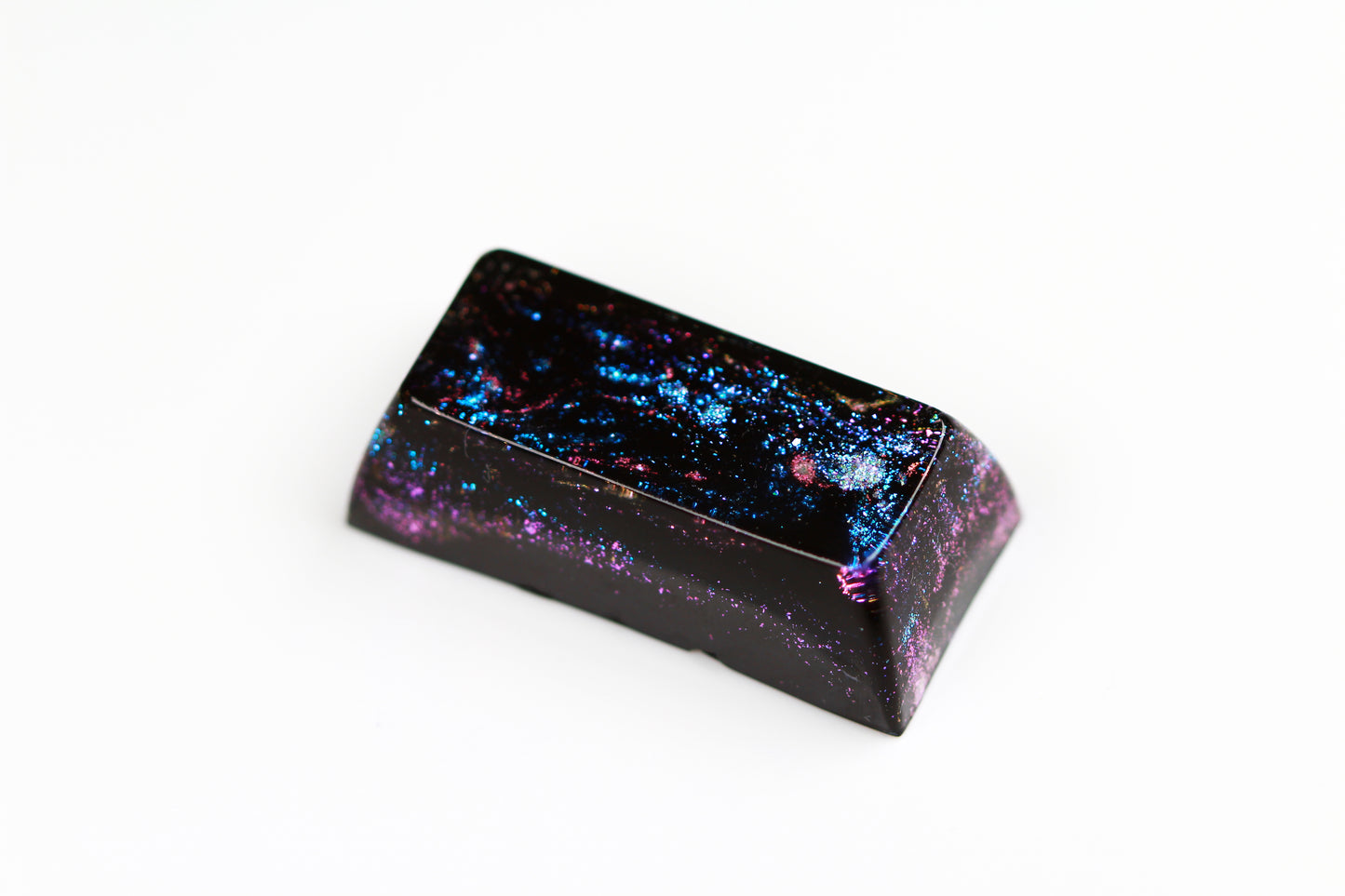 Gimpy SA Row 3, 2u - Deep Field Stellar Effervescence 1 - PrimeCaps Keycap - Blank and Sculpted Artisan Keycaps for cherry MX mechanical keyboards