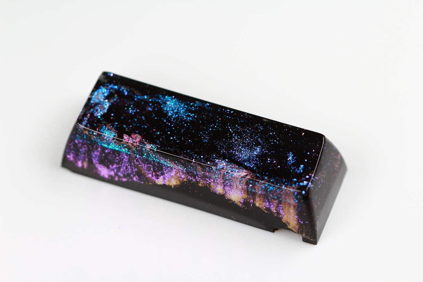 Gimpy SA Row 4, 2.75u - Deep Field Particle Stream 1 - PrimeCaps Keycap - Blank and Sculpted Artisan Keycaps for cherry MX mechanical keyboards