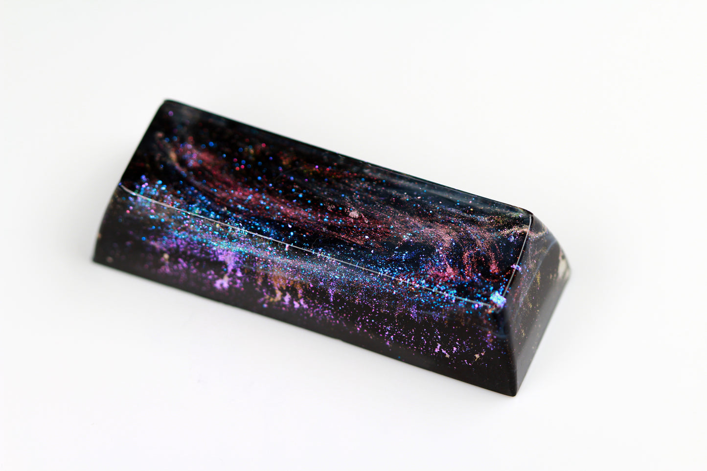 Gimpy SA Row 4, 2.75u - Deep Field Particle Stream 2 - PrimeCaps Keycap - Blank and Sculpted Artisan Keycaps for cherry MX mechanical keyboards