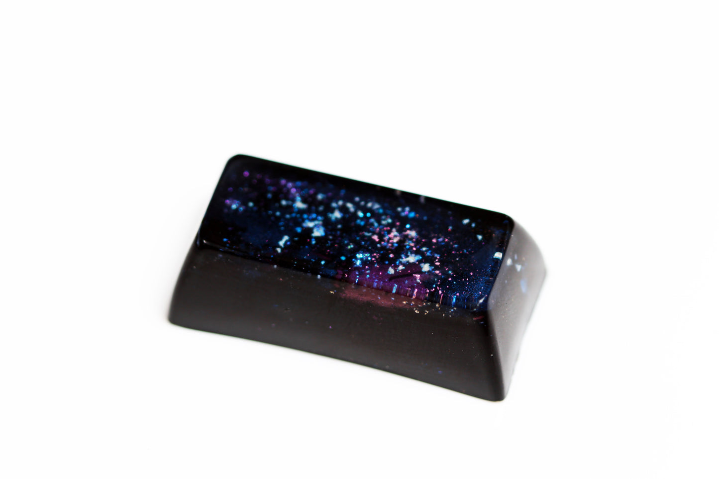 Gimpy SA Row 3, 2u -Deep Field Dark Nebula - PrimeCaps Keycap - Blank and Sculpted Artisan Keycaps for cherry MX mechanical keyboards