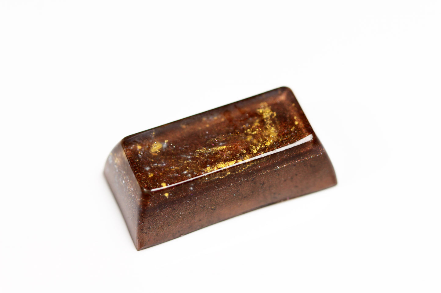 Gimpy SA Row 3, 2u -Goldstone - PrimeCaps Keycap - Blank and Sculpted Artisan Keycaps for cherry MX mechanical keyboards