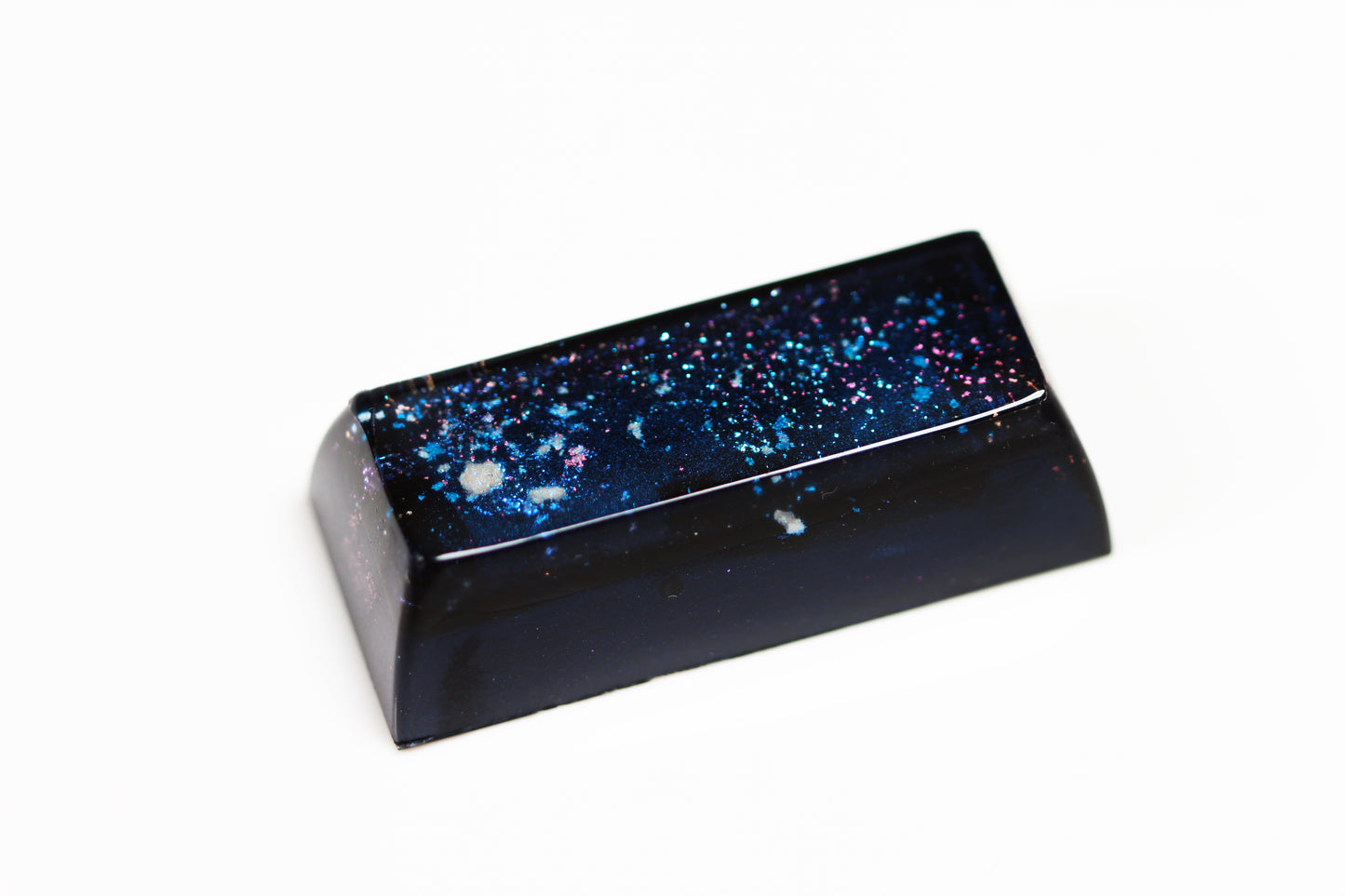 Gimpy SA Row 3, 2.25u -Deep Field Dark Nebula - PrimeCaps Keycap - Blank and Sculpted Artisan Keycaps for cherry MX mechanical keyboards