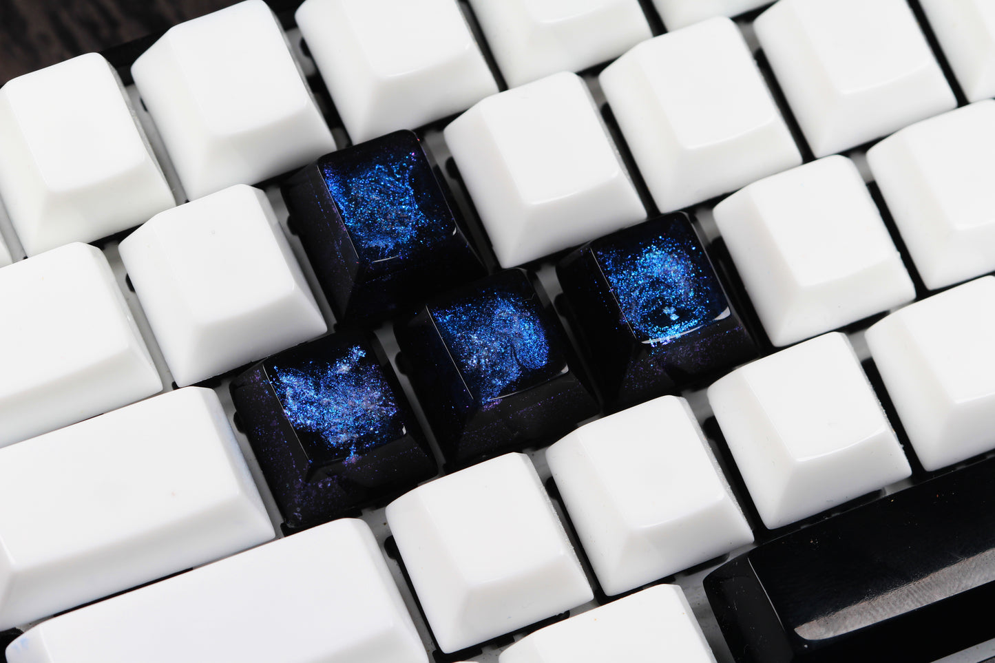 Cherry Profile Deep Field WASD- Little Bang - 4 - PrimeCaps Bonus Item - Blank and Sculpted Artisan Keycaps for cherry MX mechanical keyboards