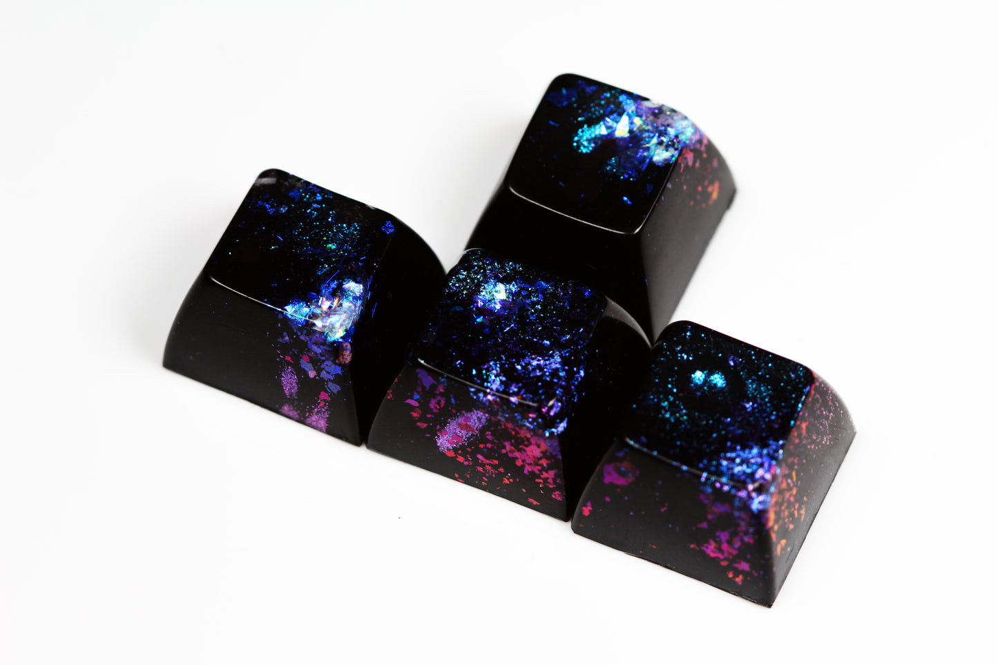 Crystal Caverns SA Row 2/3 WASD - 3 - PrimeCaps Keycap - Blank and Sculpted Artisan Keycaps for cherry MX mechanical keyboards