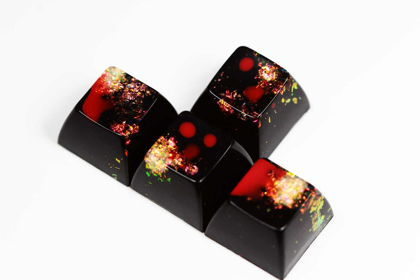 Crystal Caverns SA Row 2/3 WASD - 4 - PrimeCaps Keycap - Blank and Sculpted Artisan Keycaps for cherry MX mechanical keyboards
