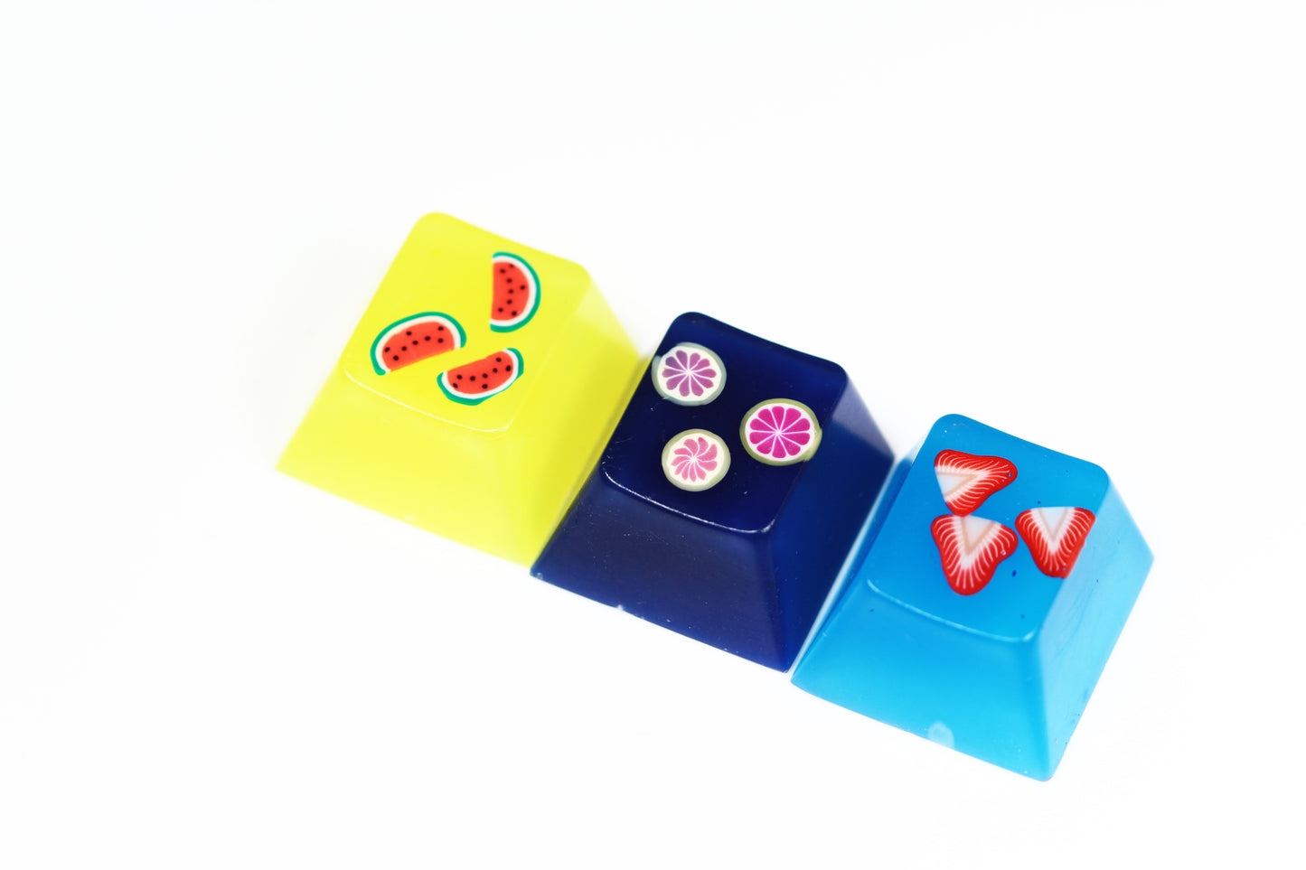 Cherry Esc - Color Change Fruit Cluster 6 - PrimeCaps Keycap - Blank and Sculpted Artisan Keycaps for cherry MX mechanical keyboards