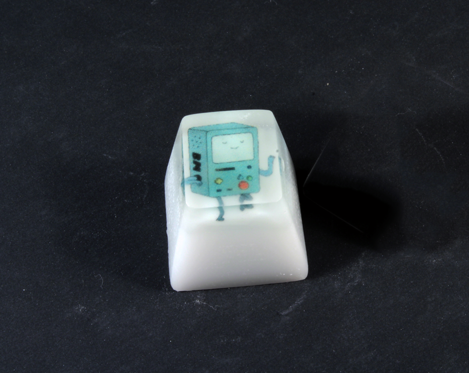 Chaos Caps 1.1 - BMO - PrimeCaps Keycap - Blank and Sculpted Artisan Keycaps for cherry MX mechanical keyboards