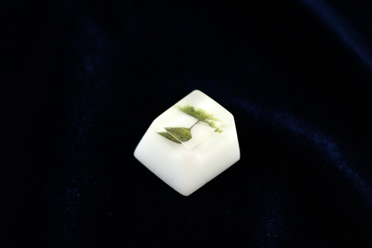 Chaos Caps 1 - Zen Lake - PrimeCaps Keycap - Blank and Sculpted Artisan Keycaps for cherry MX mechanical keyboards
