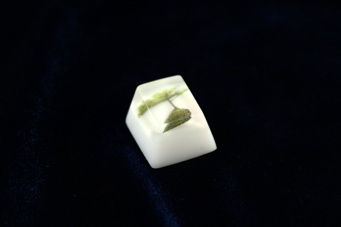 Chaos Caps 1 - Zen Lake - PrimeCaps Keycap - Blank and Sculpted Artisan Keycaps for cherry MX mechanical keyboards