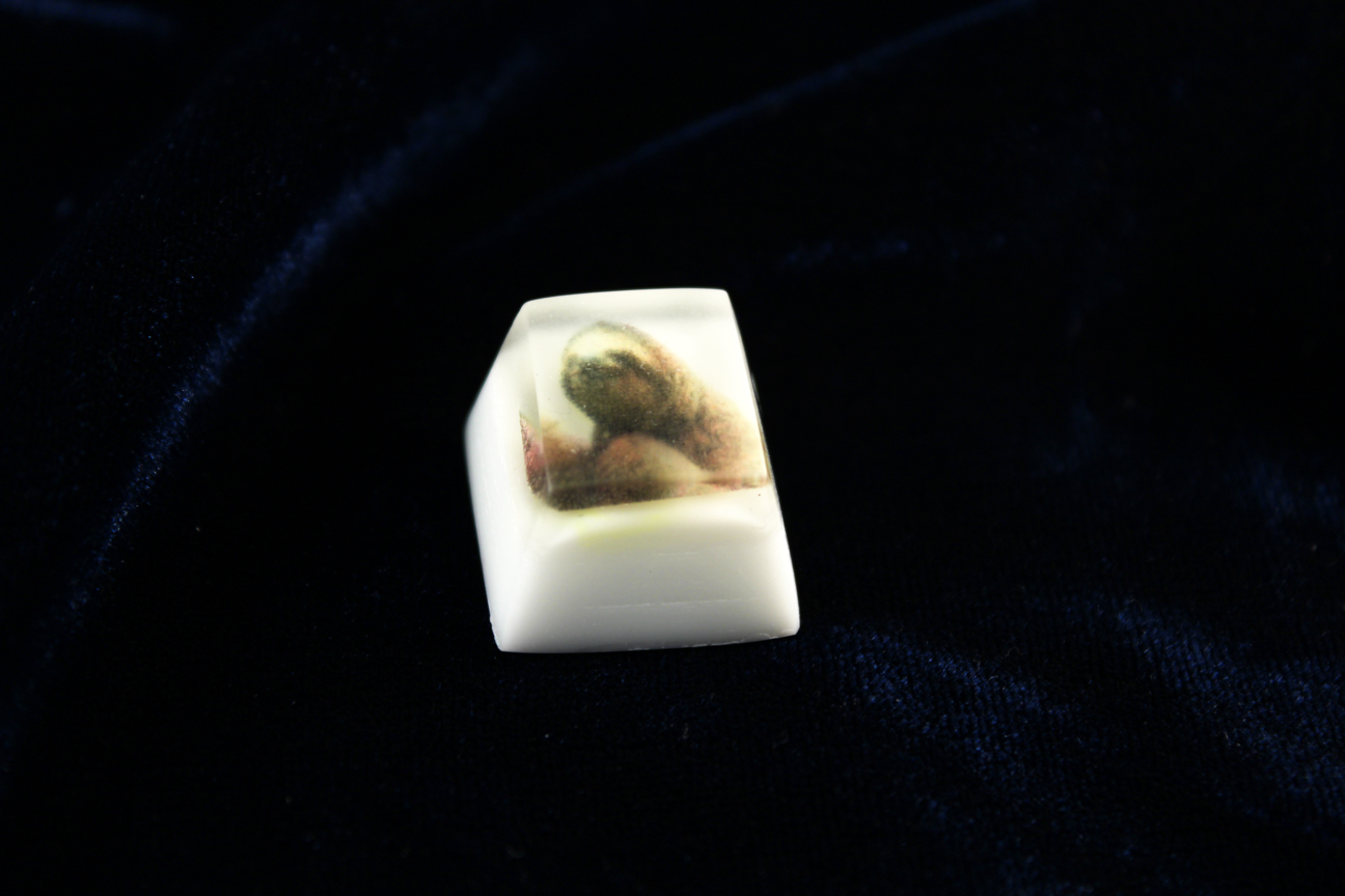Chaos Caps 1 - Sloth - PrimeCaps Keycap - Blank and Sculpted Artisan Keycaps for cherry MX mechanical keyboards