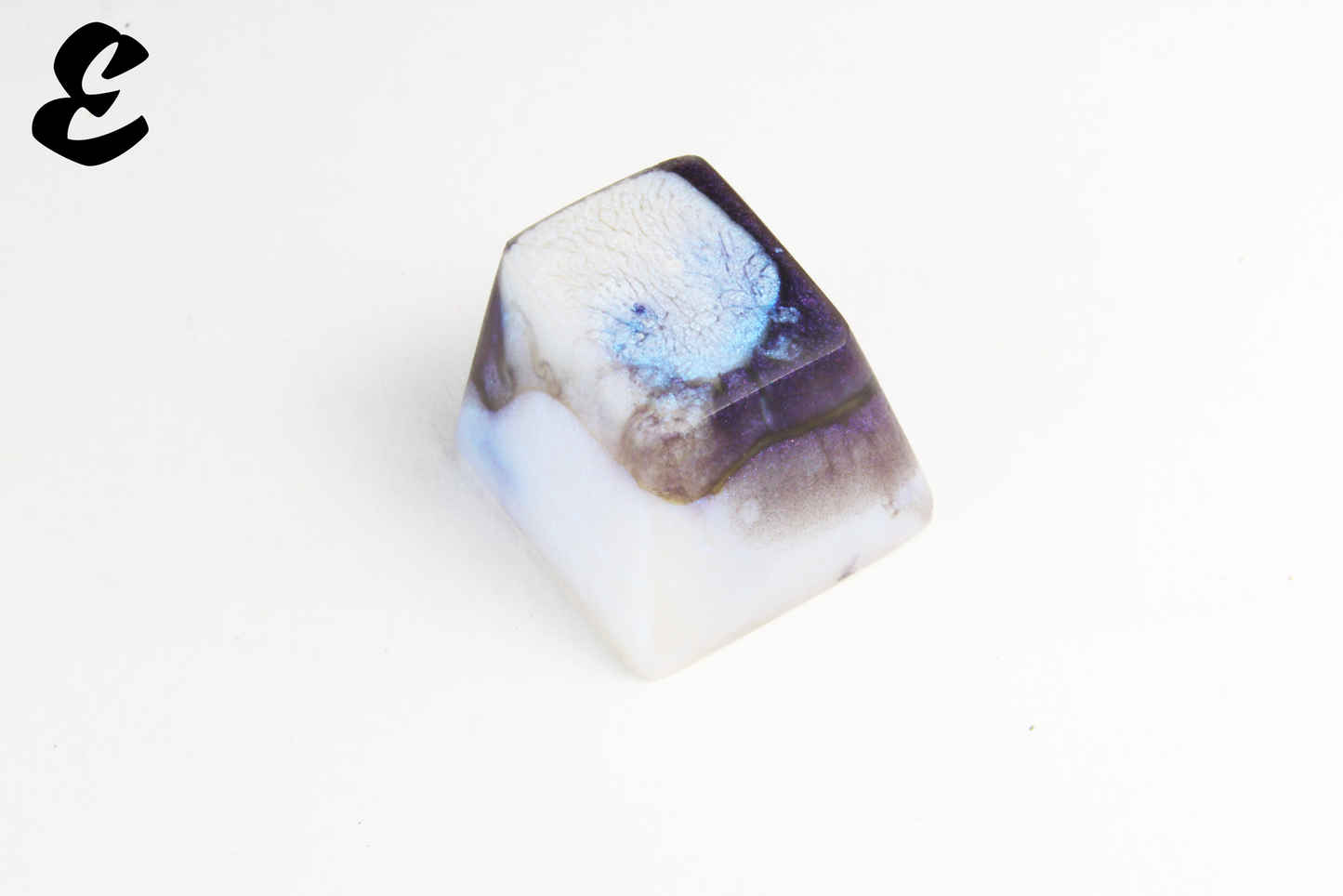 Chaos Caps 1.1 - Violet Moonlight - PrimeCaps Keycap - Blank and Sculpted Artisan Keycaps for cherry MX mechanical keyboards