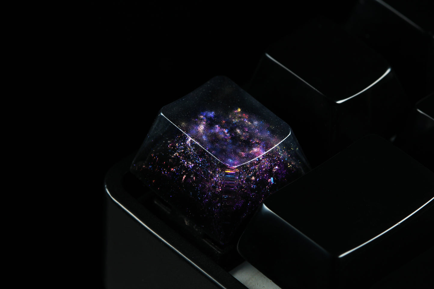 GMK Cherry Profile Deep Field - Particle Stream Row 1 - 6 - PrimeCaps Keycap - Blank and Sculpted Artisan Keycaps for cherry MX mechanical keyboards