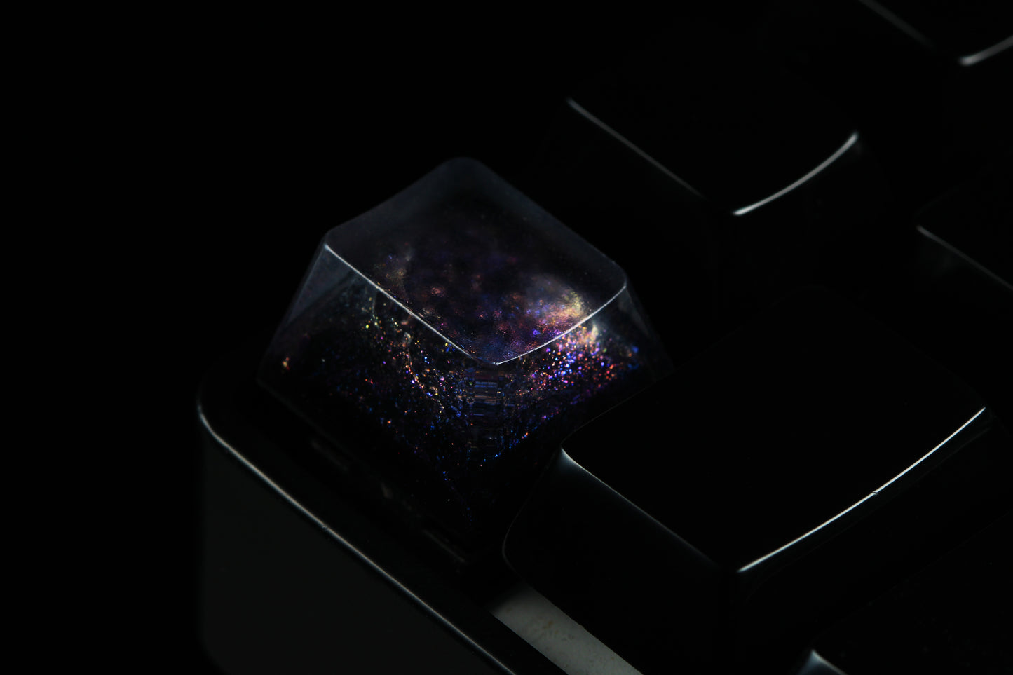 GMK Cherry Profile Deep Field - Particle Stream Row 1 - 5 - PrimeCaps Keycap - Blank and Sculpted Artisan Keycaps for cherry MX mechanical keyboards