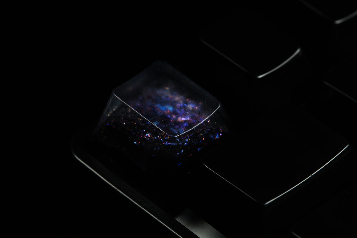 GMK Cherry Profile Deep Field - Particle Stream Row 1 - 1 - PrimeCaps Keycap - Blank and Sculpted Artisan Keycaps for cherry MX mechanical keyboards