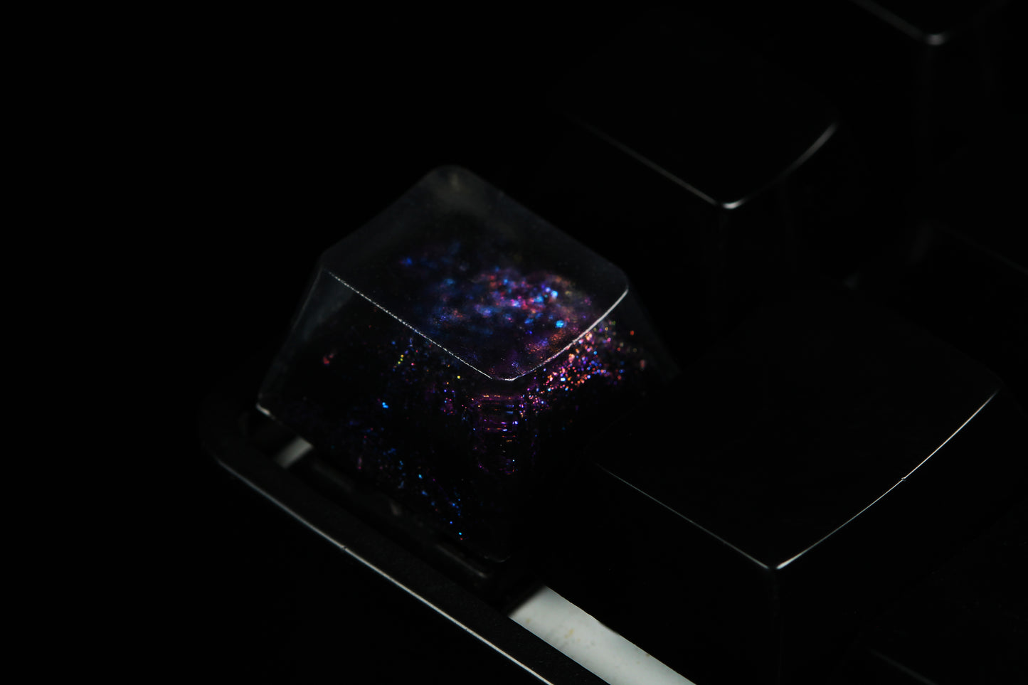 GMK Cherry Profile Deep Field - Particle Stream Row 1 - 2 - PrimeCaps Keycap - Blank and Sculpted Artisan Keycaps for cherry MX mechanical keyboards