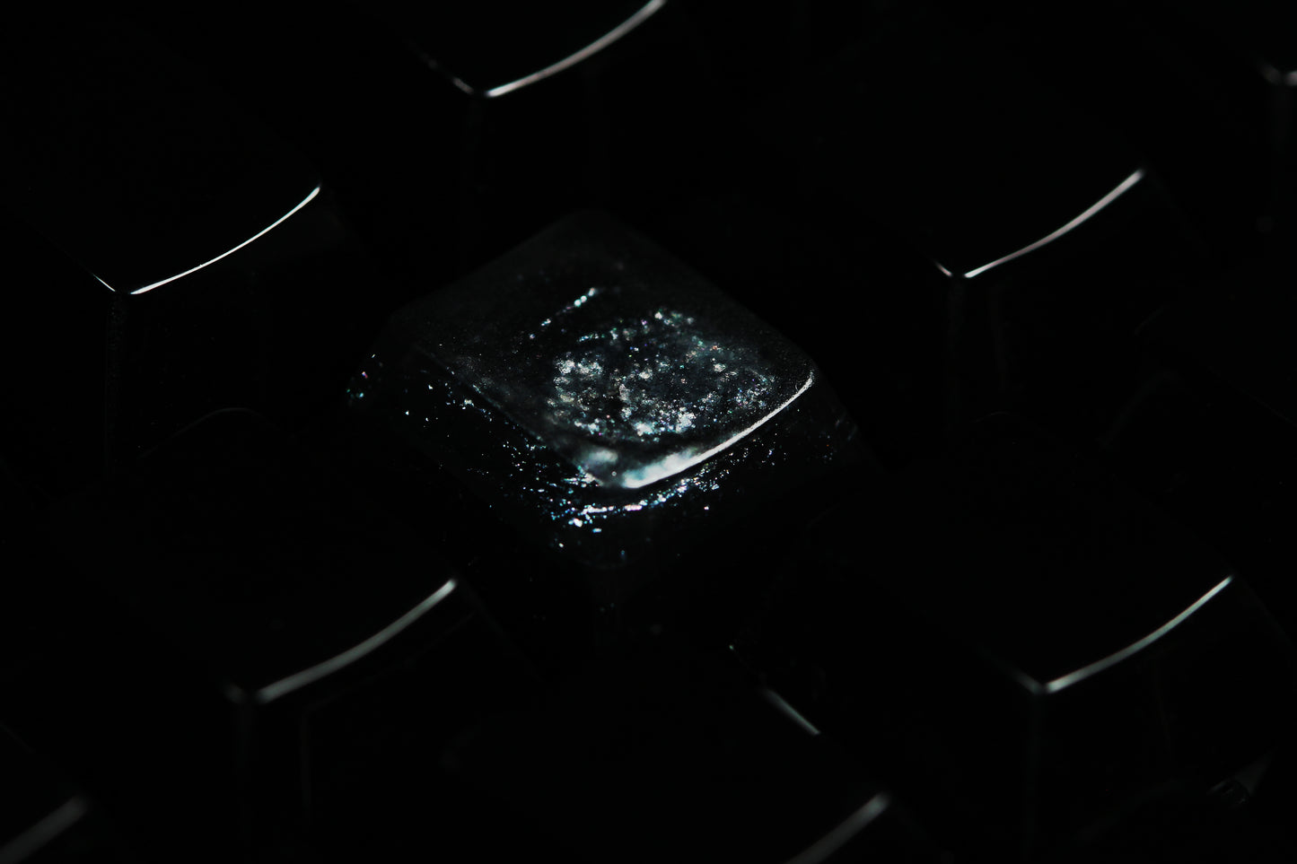 GMK Cherry Profile Deep Field - Magellanic Cloud Row 2 - 1 - PrimeCaps Keycap - Blank and Sculpted Artisan Keycaps for cherry MX mechanical keyboards