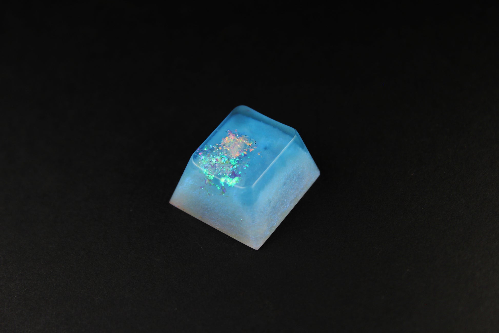Cherry Esc - Glacial Ice 2 - PrimeCaps Keycap - Blank and Sculpted Artisan Keycaps for cherry MX mechanical keyboards 