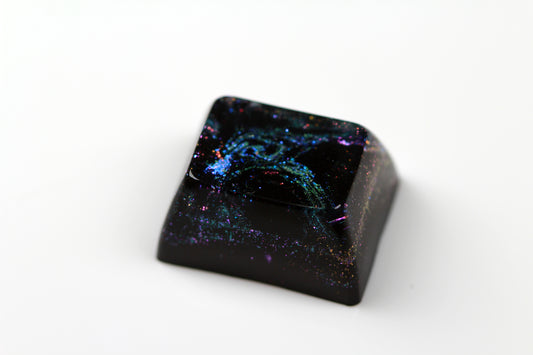 Gimpy SA Row 3, 1.25u - Deep Field Opal Nebula 2 - PrimeCaps Keycap - Blank and Sculpted Artisan Keycaps for cherry MX mechanical keyboards 