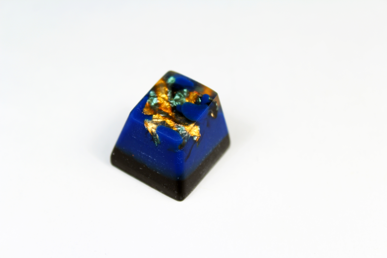 Chaos Caps 1.1 - Metalworks Deep - PrimeCaps Keycap - Blank and Sculpted Artisan Keycaps for cherry MX mechanical keyboards 
