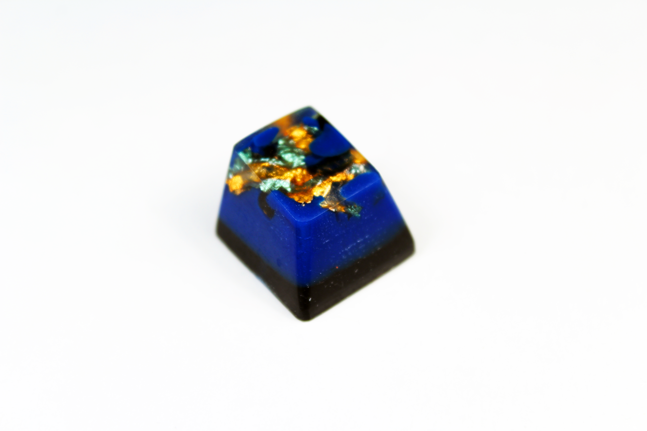 Chaos Caps 1.1 - Metalworks Deep - PrimeCaps Keycap - Blank and Sculpted Artisan Keycaps for cherry MX mechanical keyboards 