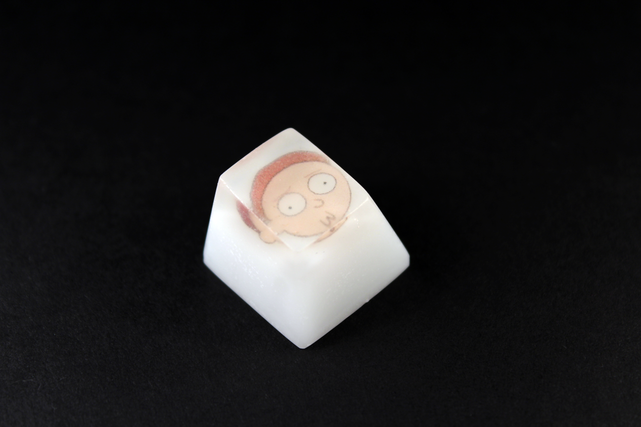Chaos Caps 1.1 - Morty 2 - PrimeCaps Keycap - Blank and Sculpted Artisan Keycaps for cherry MX mechanical keyboards 