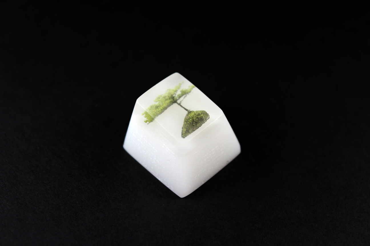 Chaos Caps 1.1 - Zen Lake - PrimeCaps Keycap - Blank and Sculpted Artisan Keycaps for cherry MX mechanical keyboards 