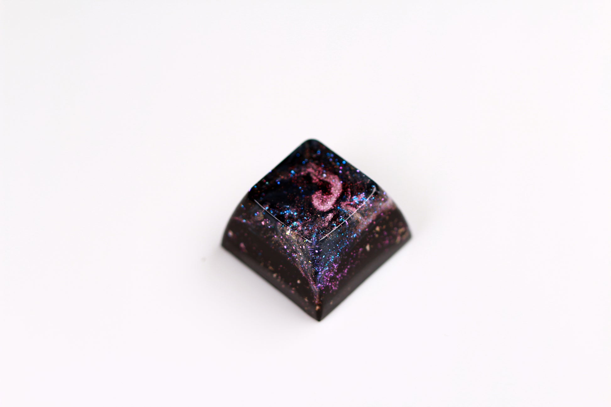 Gimpy SA Row 3 - Deep Field Particle Stream 1 - PrimeCaps Keycap - Blank and Sculpted Artisan Keycaps for cherry MX mechanical keyboards 