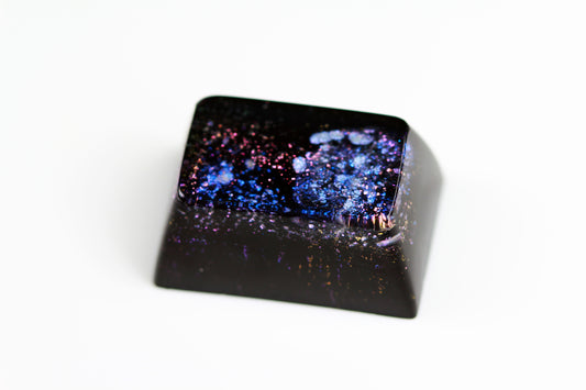 Gimpy SA Row 2, 1.5u - Deep Field Opal Nebula - PrimeCaps Keycap - Blank and Sculpted Artisan Keycaps for cherry MX mechanical keyboards 