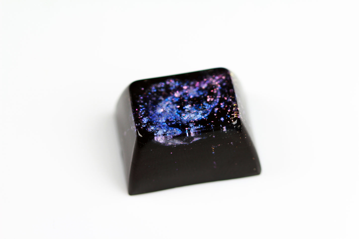 Gimpy SA Row 3, 1.25u - Deep Field Opal Nebula - PrimeCaps Keycap - Blank and Sculpted Artisan Keycaps for cherry MX mechanical keyboards 