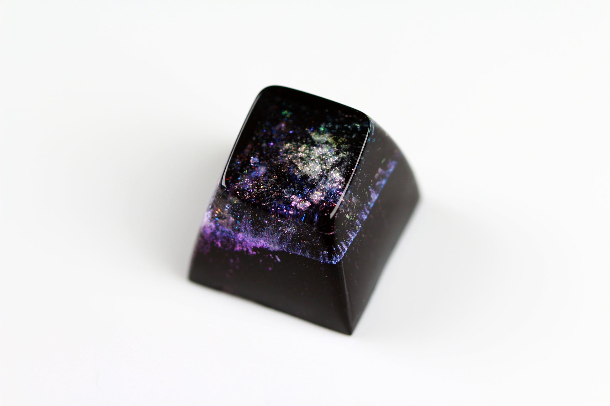 Gimpy SA Row 1 - Deep Field Opal Nebula 1 - PrimeCaps Keycap - Blank and Sculpted Artisan Keycaps for cherry MX mechanical keyboards 
