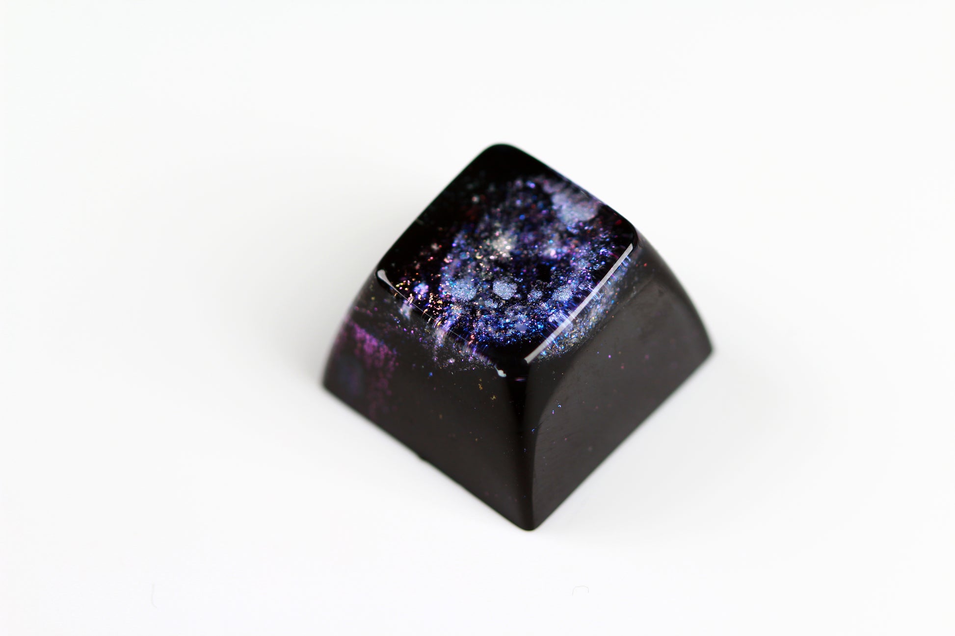 Gimpy SA Row 2/4 - Deep Field Opal Nebula 6 - PrimeCaps Keycap - Blank and Sculpted Artisan Keycaps for cherry MX mechanical keyboards 