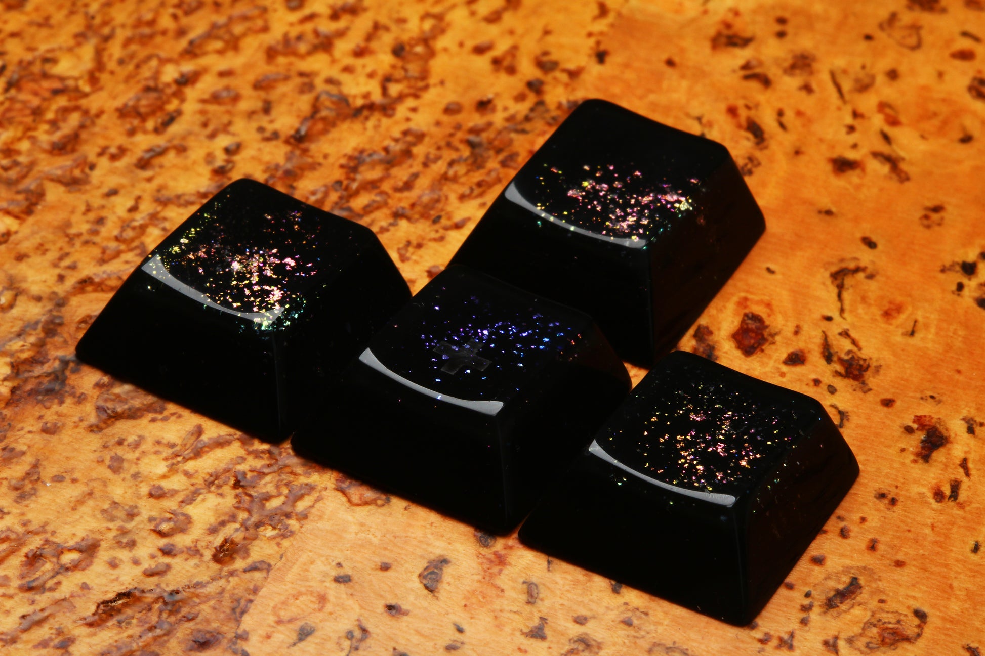Cherry Profile Deep Field WASD - Hydroverse 2 - PrimeCaps Keycap - Blank and Sculpted Artisan Keycaps for cherry MX mechanical keyboards 