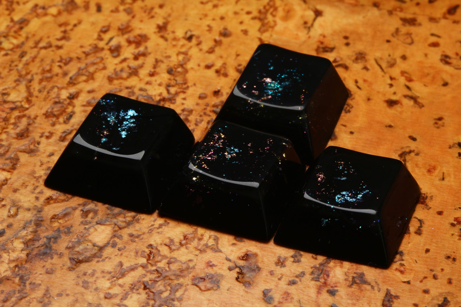 Cherry Profile Deep Field WASD - Secret Warp 2 - PrimeCaps Keycap - Blank and Sculpted Artisan Keycaps for cherry MX mechanical keyboards 