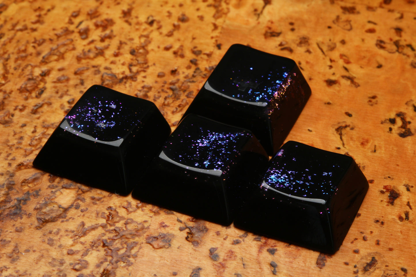 Cherry Profile Deep Field WASD - Hydroverse - PrimeCaps Keycap - Blank and Sculpted Artisan Keycaps for cherry MX mechanical keyboards 