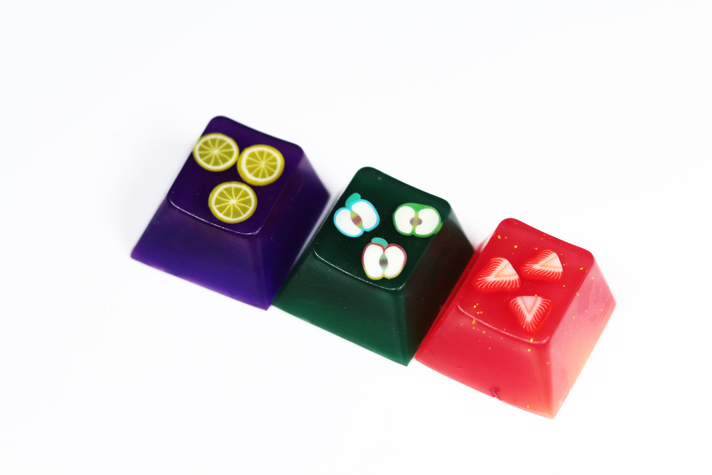 Cherry Esc - Color Change Fruit Cluster 4 - PrimeCaps Keycap - Blank and Sculpted Artisan Keycaps for cherry MX mechanical keyboards 