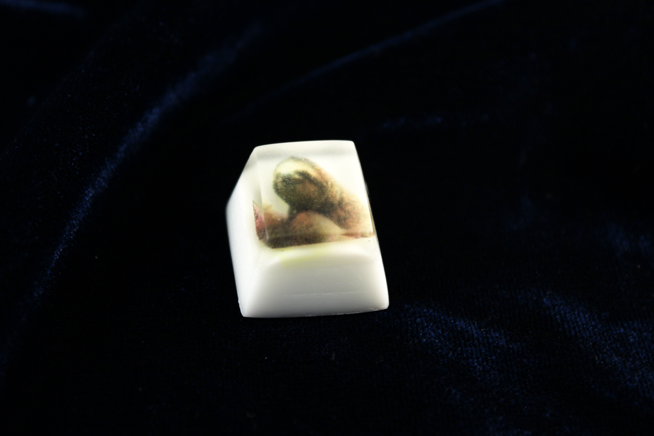Chaos Caps 1 - Sloth - PrimeCaps Keycap - Blank and Sculpted Artisan Keycaps for cherry MX mechanical keyboards 
