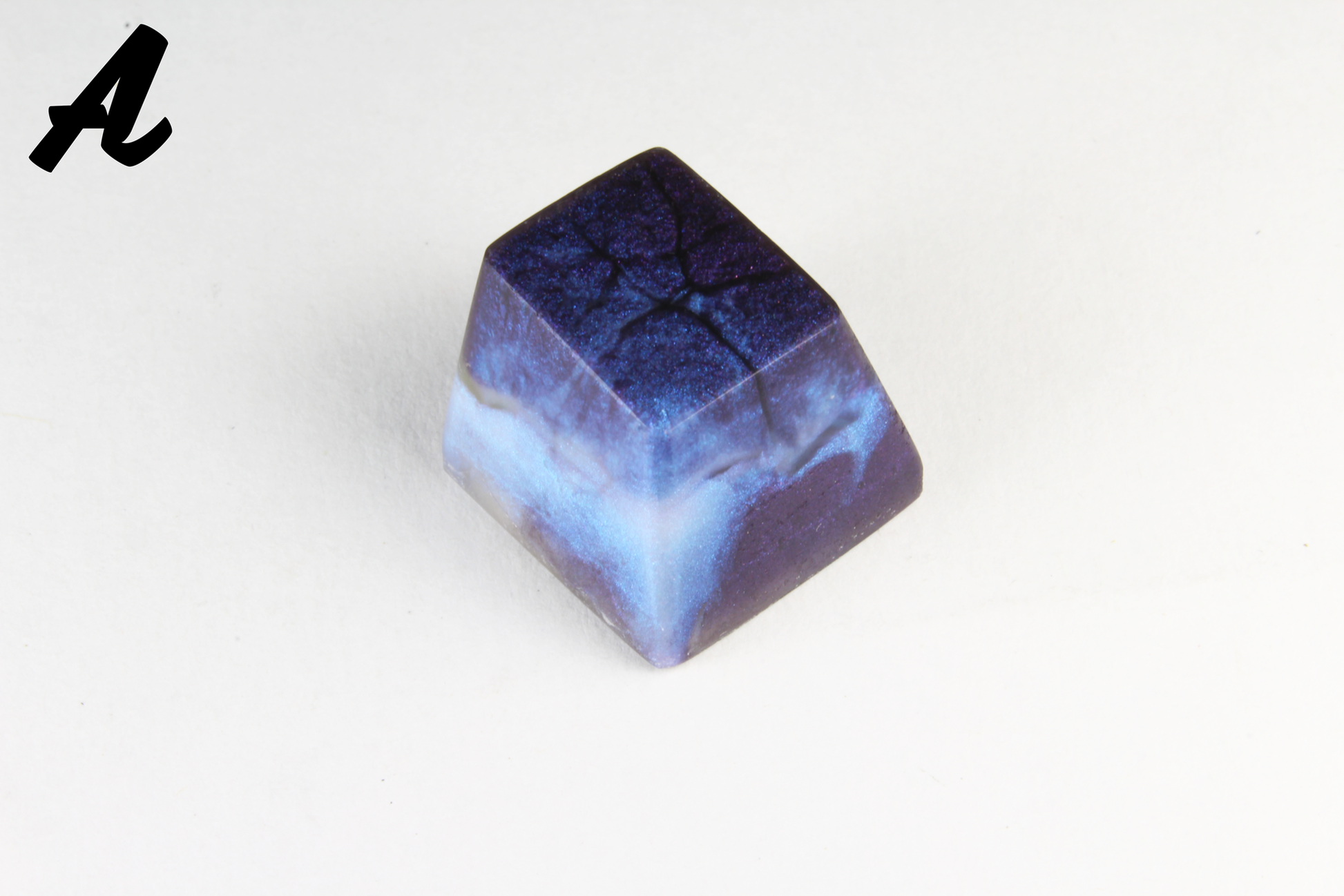 Chaos Caps 1.1 - Violet Moonlight - PrimeCaps Keycap - Blank and Sculpted Artisan Keycaps for cherry MX mechanical keyboards 