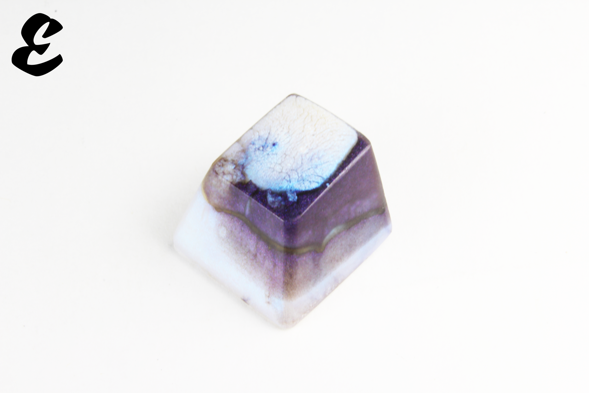 Chaos Caps 1.1 - Violet Moonlight - PrimeCaps Keycap - Blank and Sculpted Artisan Keycaps for cherry MX mechanical keyboards 